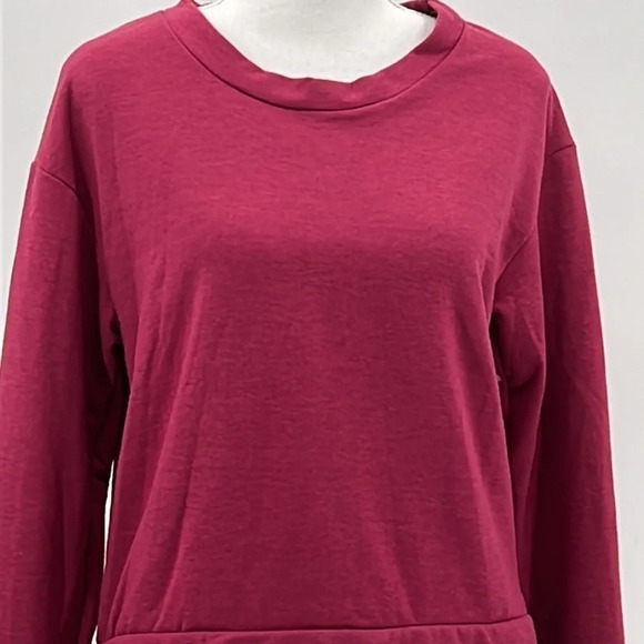 Thyme & Honey Sweatshirt Dress Shirt Combo in Magenta - NWT - Size Small - Picture 2 of 7